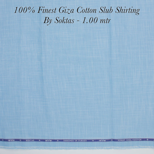 1.00 Mtr Shirting Fabric - END BIT (60%) - Linen Studio