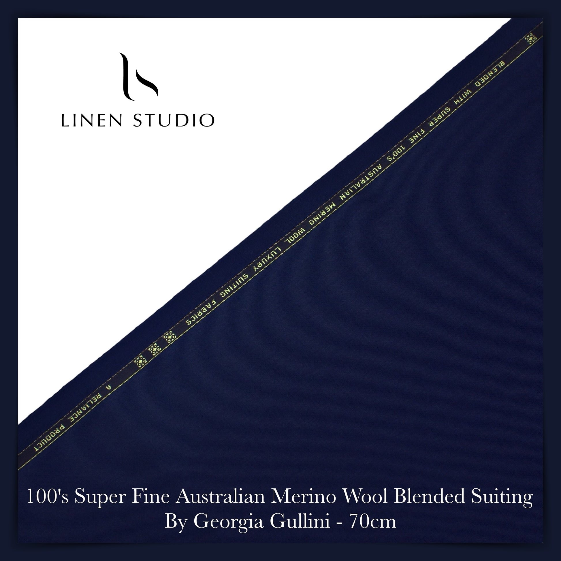 70 Cm Suiting Fabric - END BIT (65%) - Linen Studio
