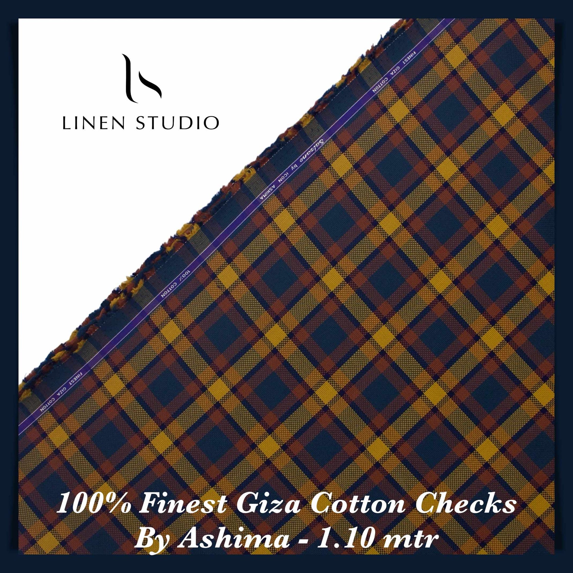 1.10 mtr Shirting Fabric - END BIT (50%) - Linen Studio