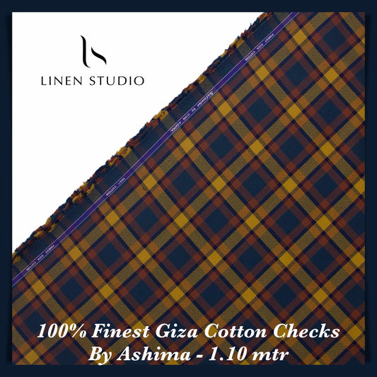 1.10 mtr Shirting Fabric - END BIT (50%) - Linen Studio