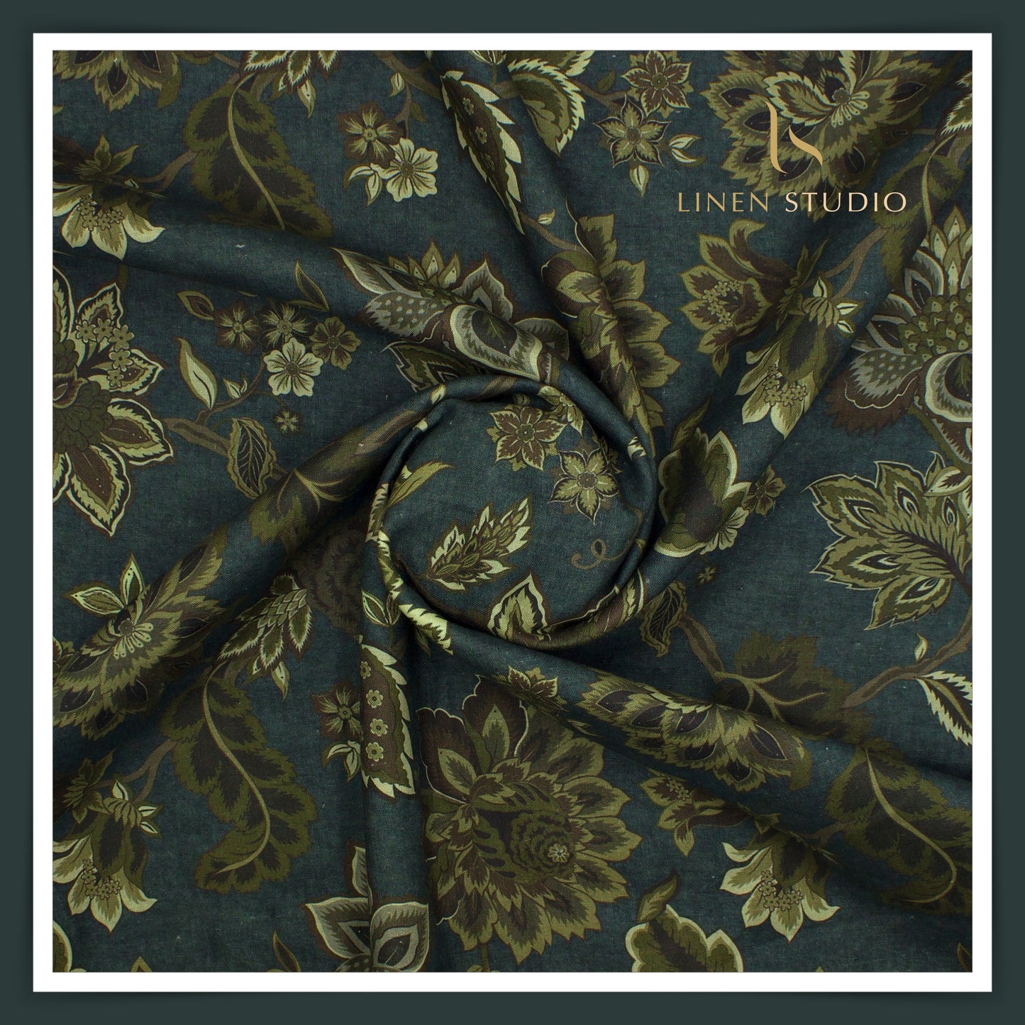 Linen Club 60 Lea Digital Printed Shirting W/O SEL - Puspani (30% SALE)