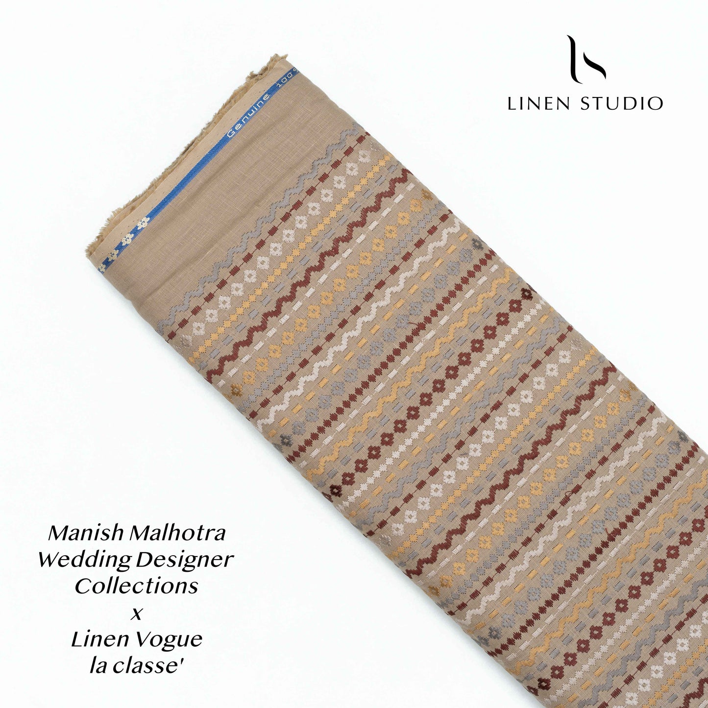 Manish Malhotra Heavy Embroidery Collection - Mushroom Brown