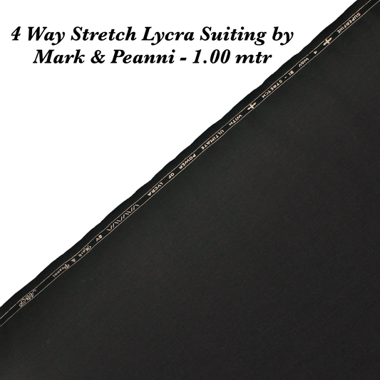 1.00 Mtr 4 Way Stretch Lycra Suiting - END BIT (35%)