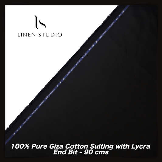 90 Cm Giza Cotton Suiting - END BIT (50%) - Linen Studio