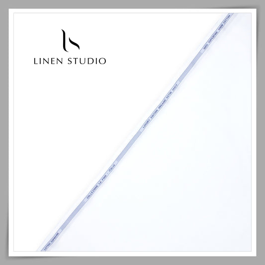 1.30 MTR SHIRTING - 2/140'S SUPERFINE SNOW COTTON BY LUTHAI EB 102 (FLAT RATE)