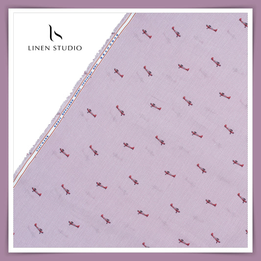 60 CMS SHIRTING - PURE LINEN 60 LEA DIGITAL PRINT BY BURGOYNE EB 102 (FLAT RATE)