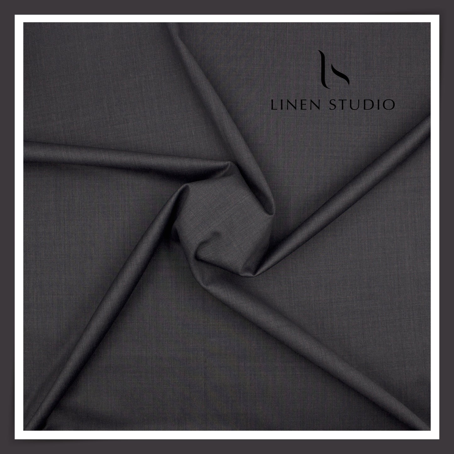70 CM SUITING - SUPER 120'S WOOL STRETCH BY D&J - GREY (FLAT RATE)