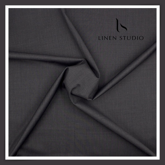 70 CM SUITING - SUPER 120'S WOOL STRETCH BY D&J - GREY (FLAT RATE)