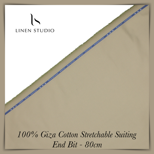 80 Cm Suiting Fabric  - END BIT (50%) - Linen Studio
