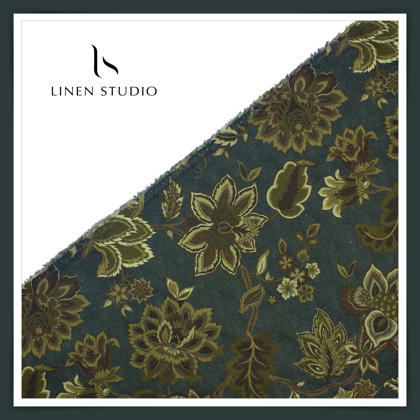 Linen Club 60 Lea Digital Printed Shirting W/O SEL - Puspani (30% SALE)