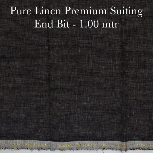 1.00 Mtr Suiting Fabric - END BIT (35%) - Linen Studio