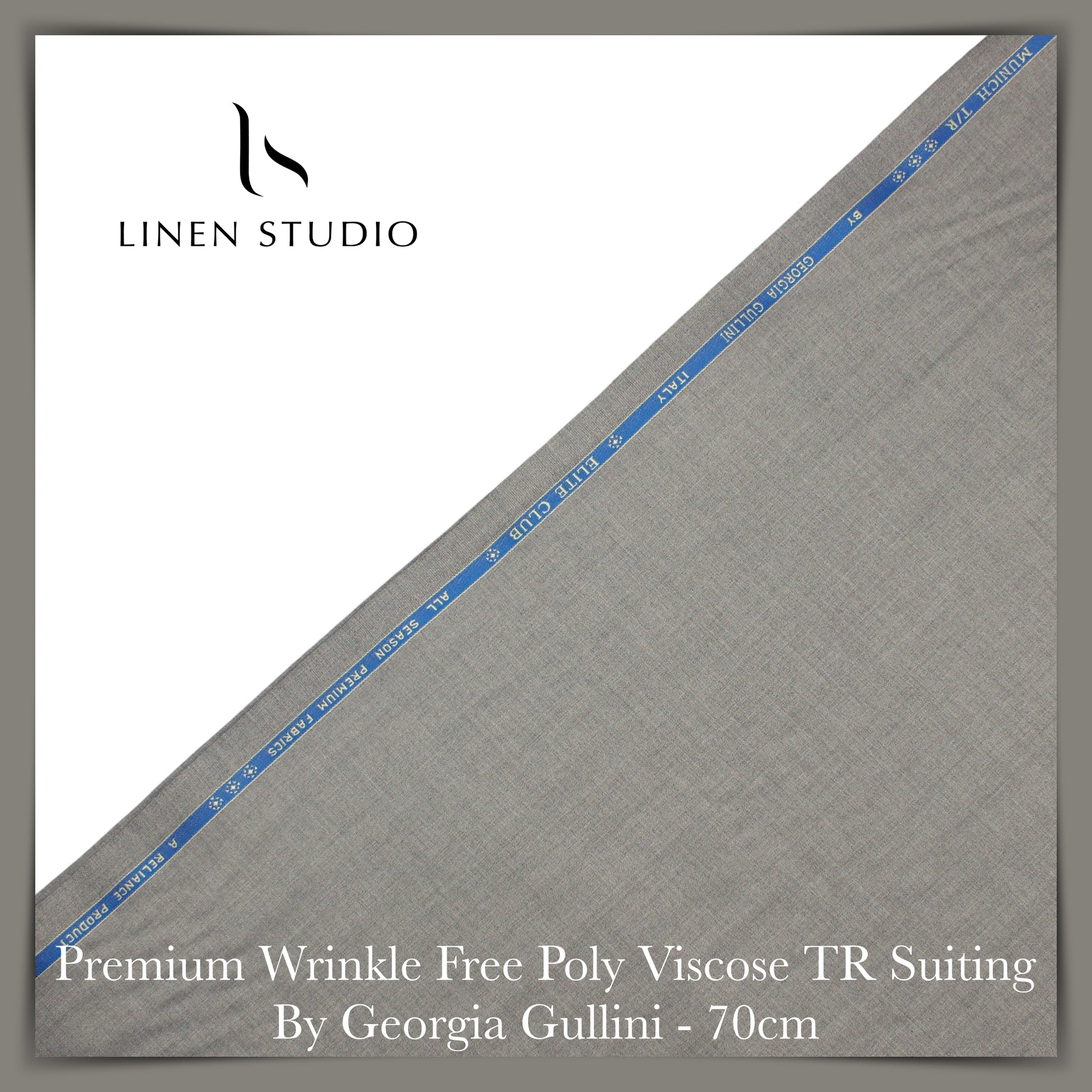 70 Cm Suiting Fabric - END BIT (65%) - Linen Studio