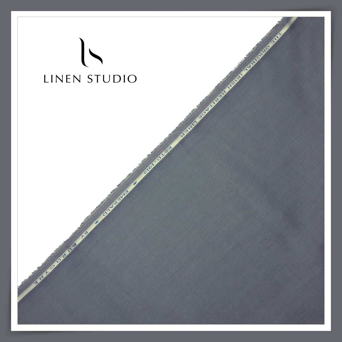 1.20 MTR SHIRTING - 70 LEA PURE LINEN PLAIN BY BURGOYNE EB 103 (FLAT RATE)