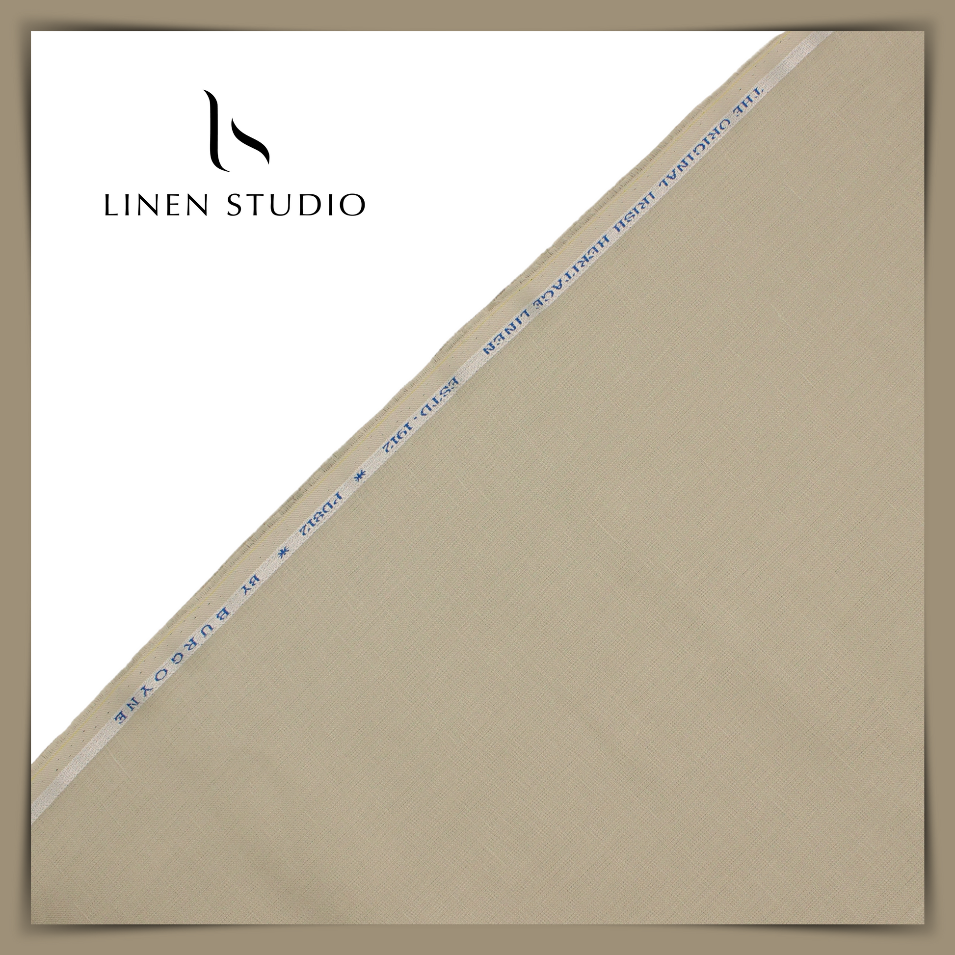 Burgoyne Single Tone Premium Suiting - Almond - Linen Studio