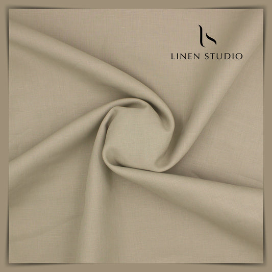 Burgoyne Single Tone Premium Suiting - Almond - Linen Studio