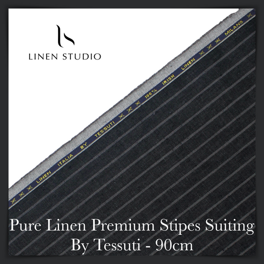 90 Cm Pure Linen Suiting - END BIT (50%) - Linen Studio