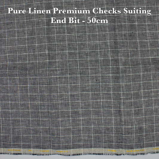 50 Cm Suiting Fabric  - END BIT (FLAT RATE)