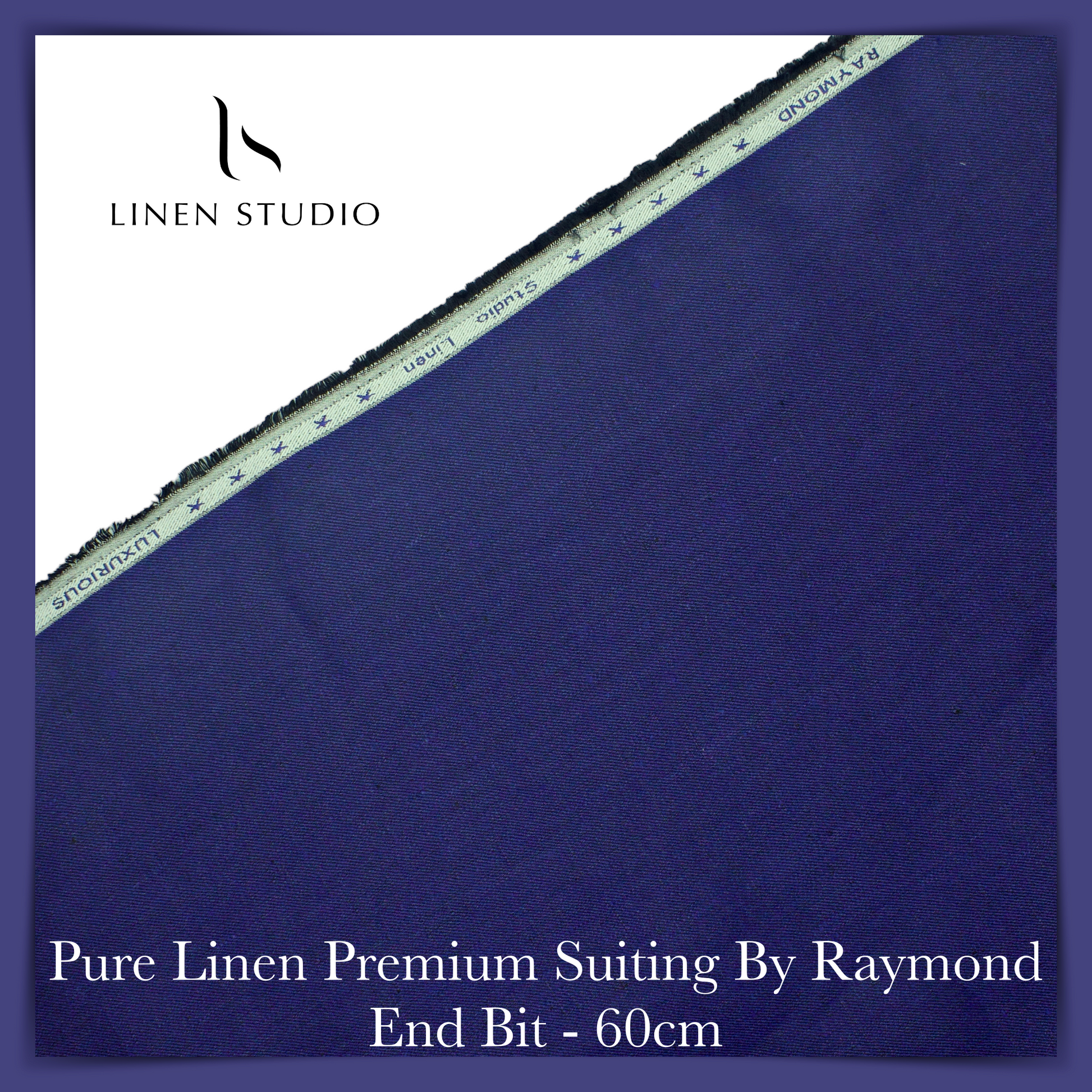 60 Cm Suiting Fabric  - END BIT (70%) - Linen Studio
