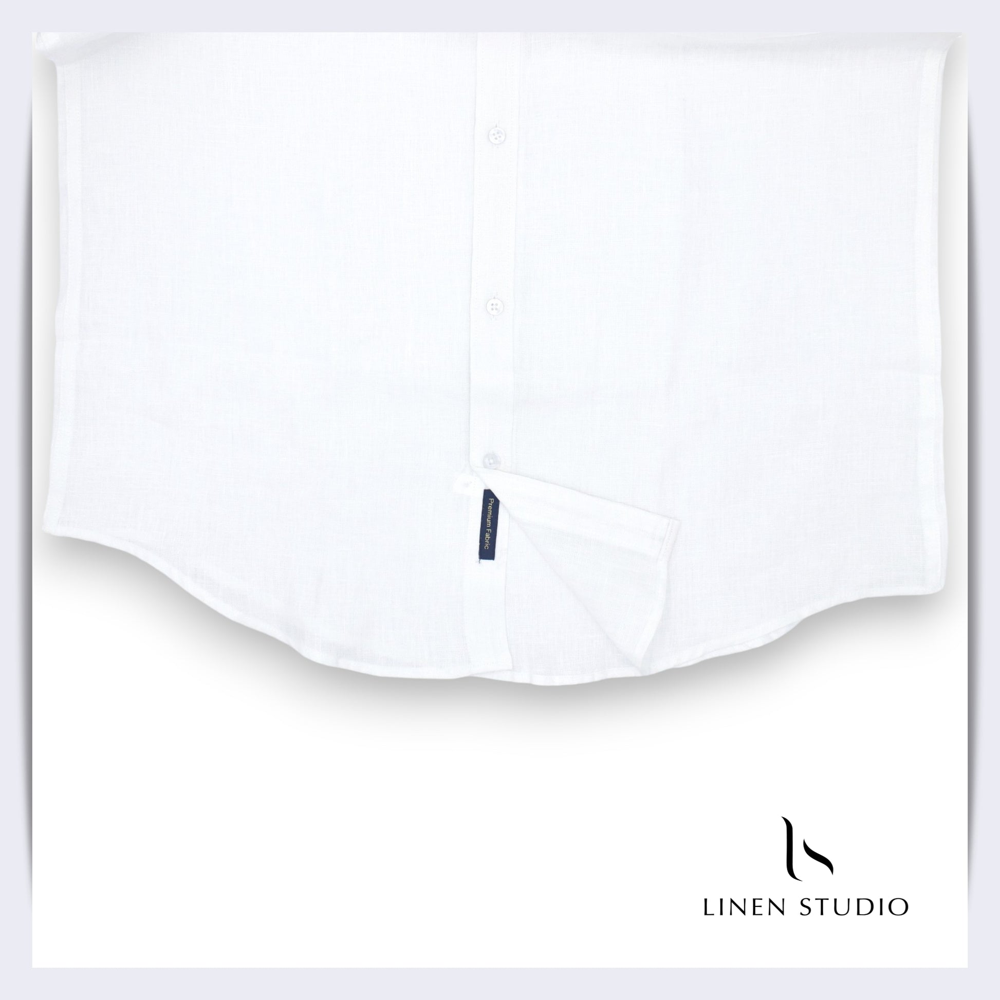 40 Lea White Readymade Pure Linen Shirt - Linen Studio