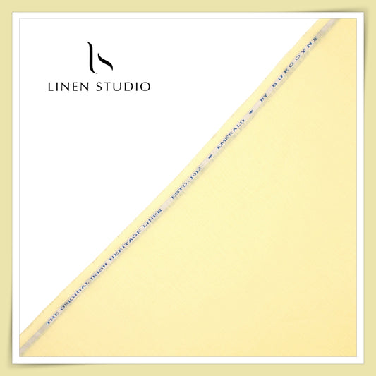 1.10 MTR SHIRTING - PURE LINEN 70 LEA PLAIN COLOUR BY BURGOYNE EB 104 (FLAT RATE)