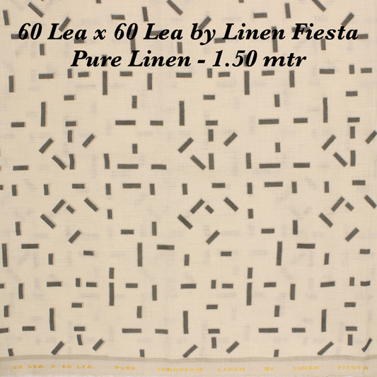 1.50 mtr 60 Lea Pure Linen - DISCOUNT BIT (15%)