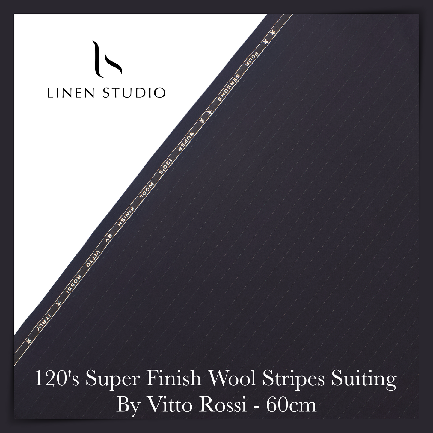 60 Cm Suiting Fabric  - END BIT (70%) - Linen Studio