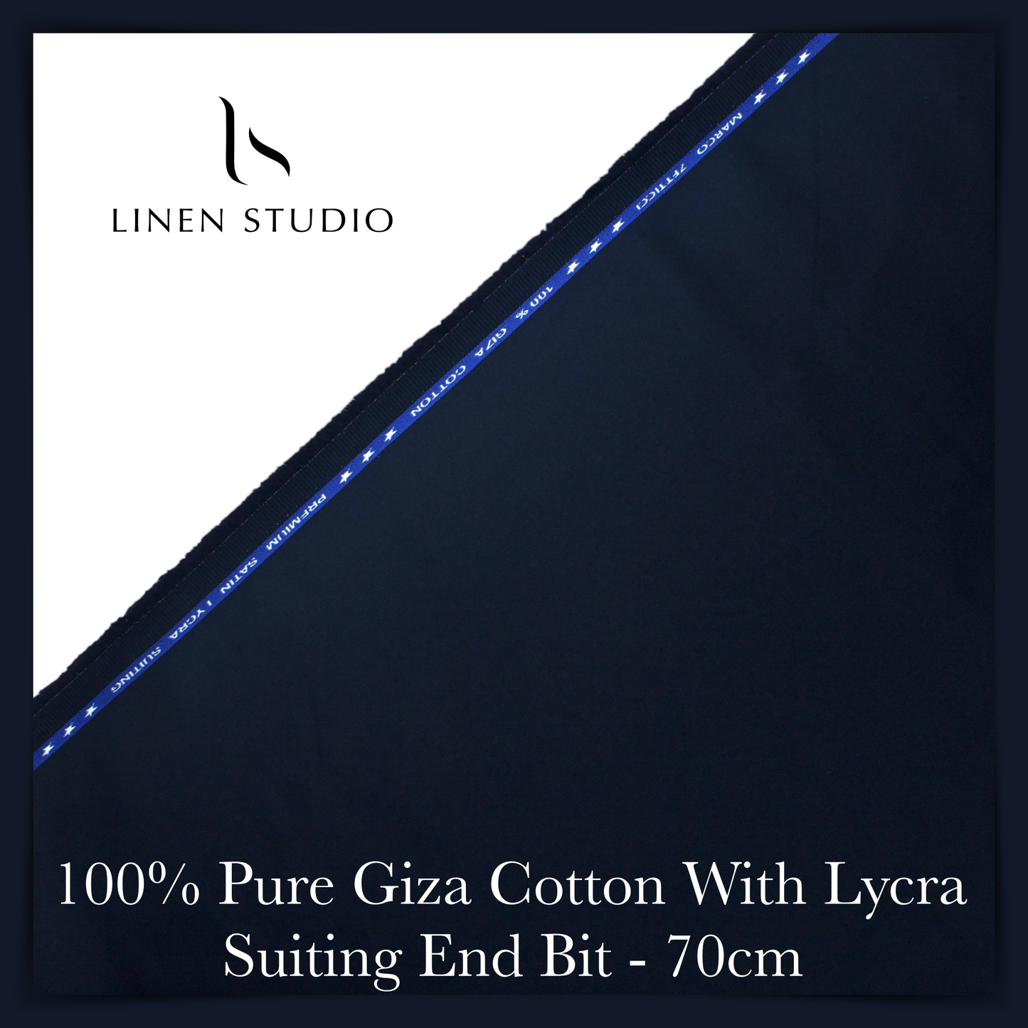 70 Cm Suiting Fabric - END BIT (65%) - Linen Studio