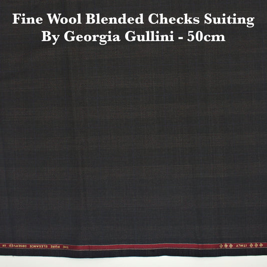50 Cm Suiting Fabric  - END BIT ( (FLAT RATE)