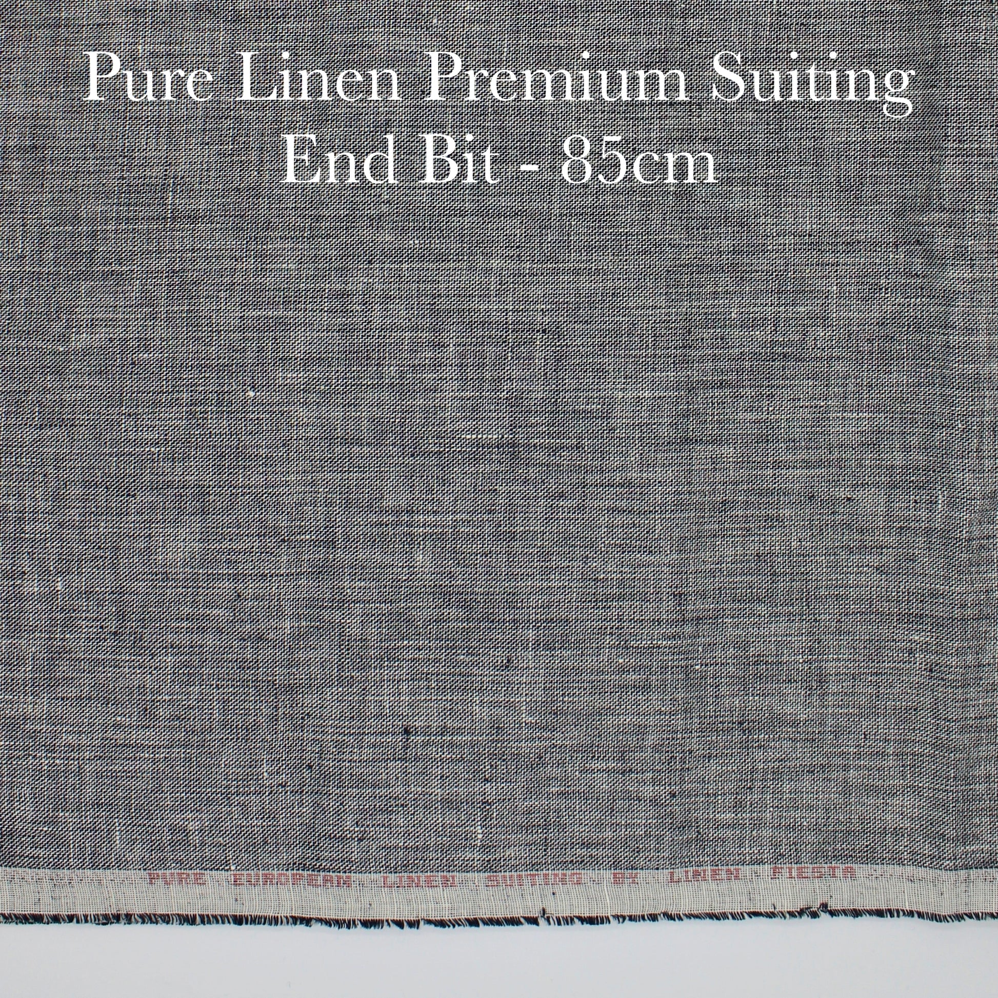 80 Cm Pure Linen Suiting - END BIT (50%) - Linen Studio