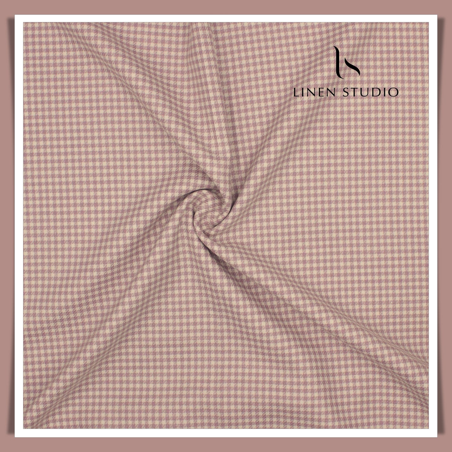 60 CM SUITING - 140'S WOOL / LINEN / SILK BY VERCELLI LONDON HUE SHEPARD CHECKS  (FLAT RATE)