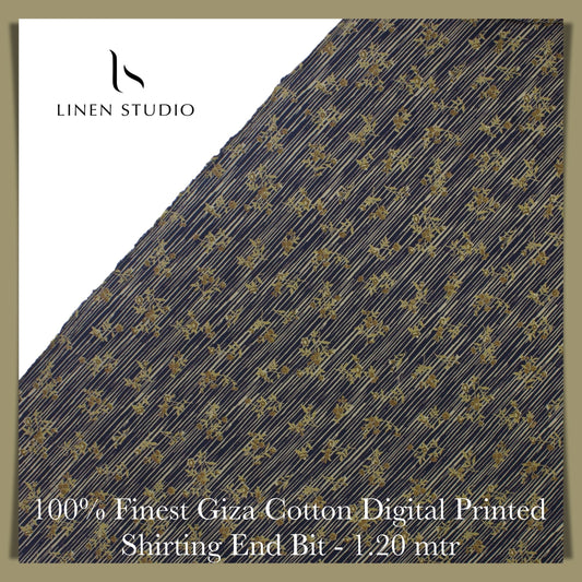 1.20 mtr Shirting Fabiric - END BIT (40%) - Linen Studio