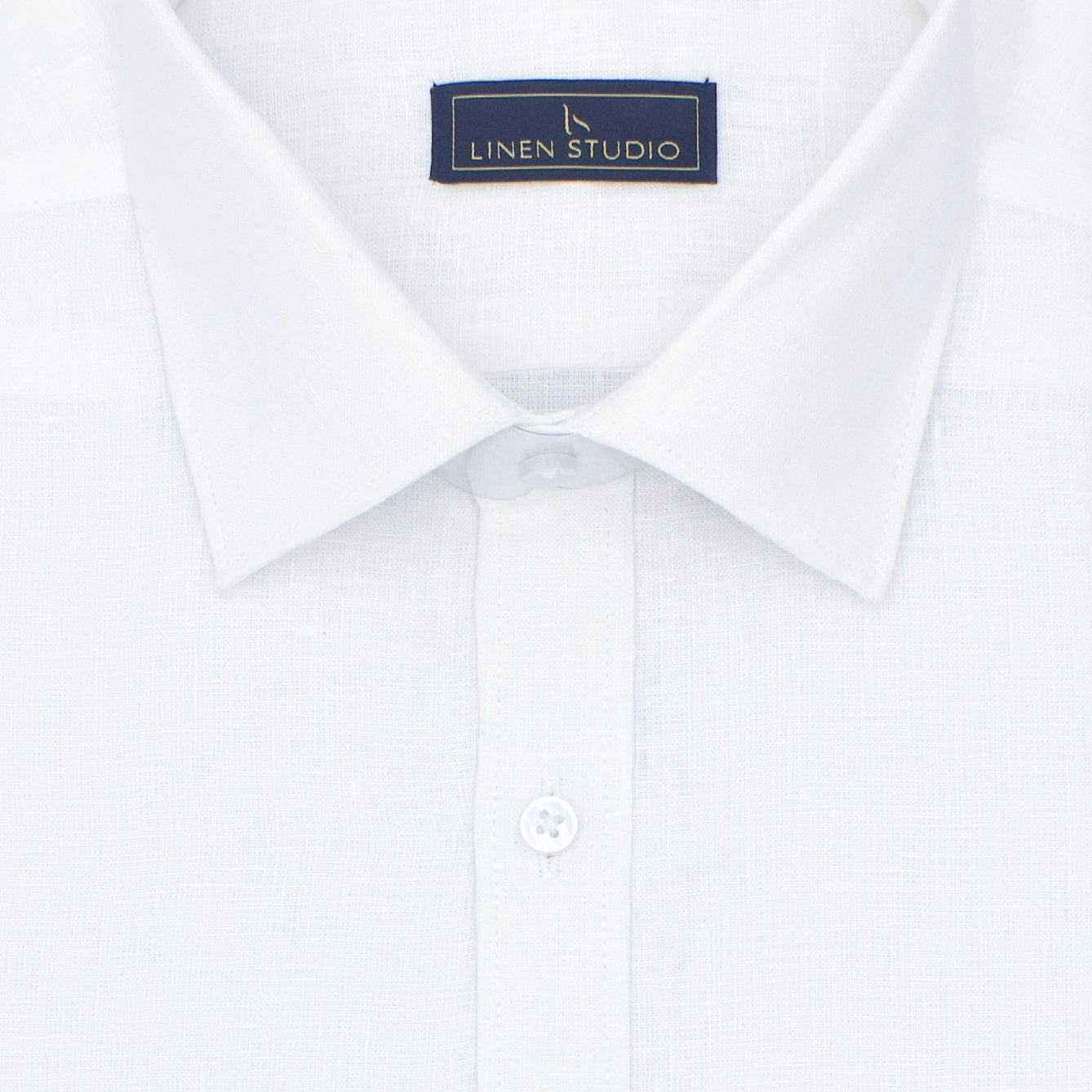 60 Lea White Readymade Pure Linen Shirt - Linen Studio