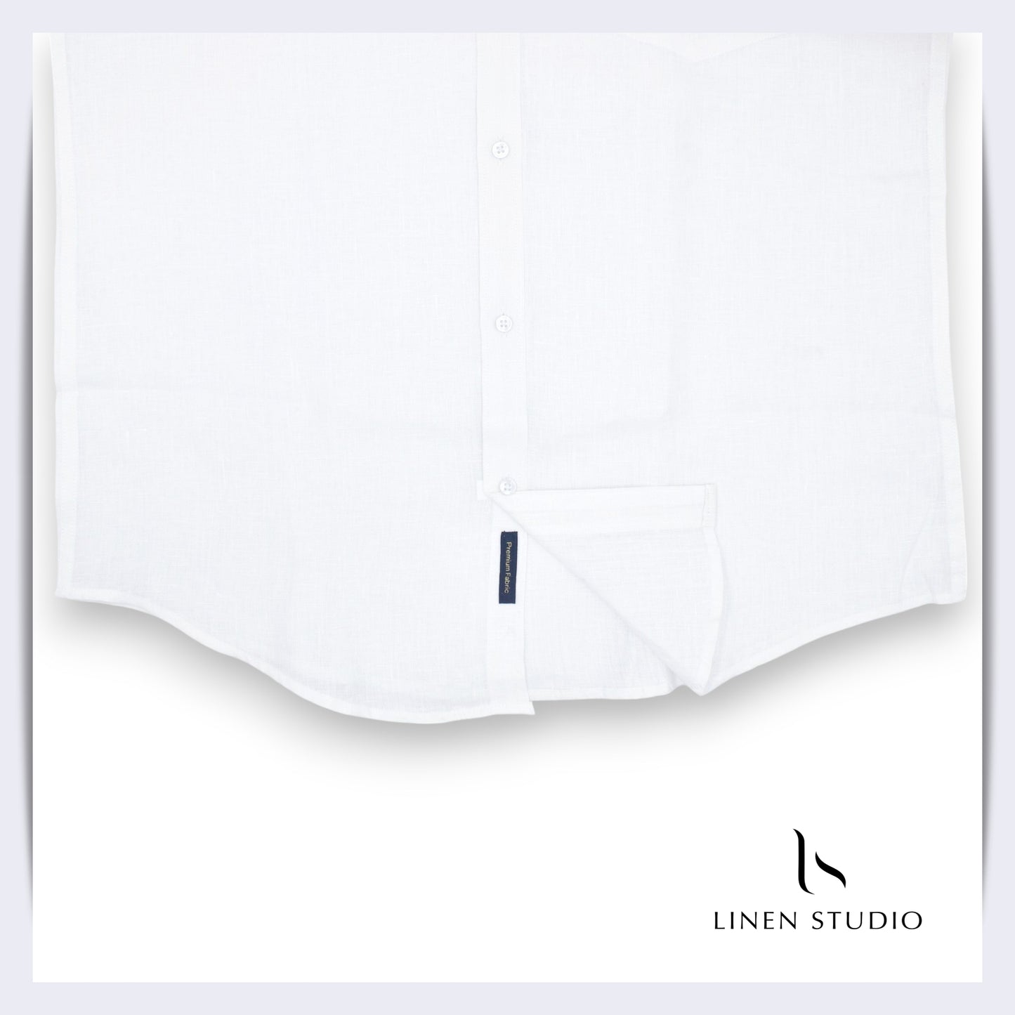 60 Lea White Readymade Pure Linen Shirt - Linen Studio