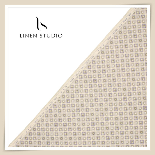 50 CMS SHIRTING - SUPERFINE COTTON PRINT EB 106 (FLAT RATE)