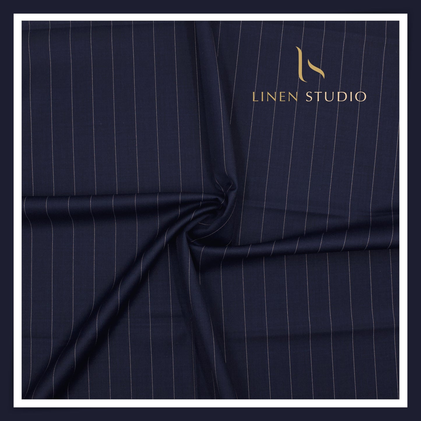 50 CM SUITING - LUXUS 120'S AUSTRALIAN MERINO WOOL STRIPES BY VERCELI EB 105 (FLAT RATE)
