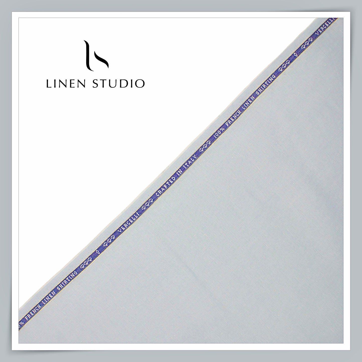 60 CMS SHIRTING - 80 LEA FRENCH LINEN BY VERCELLI (FLAT RATE)