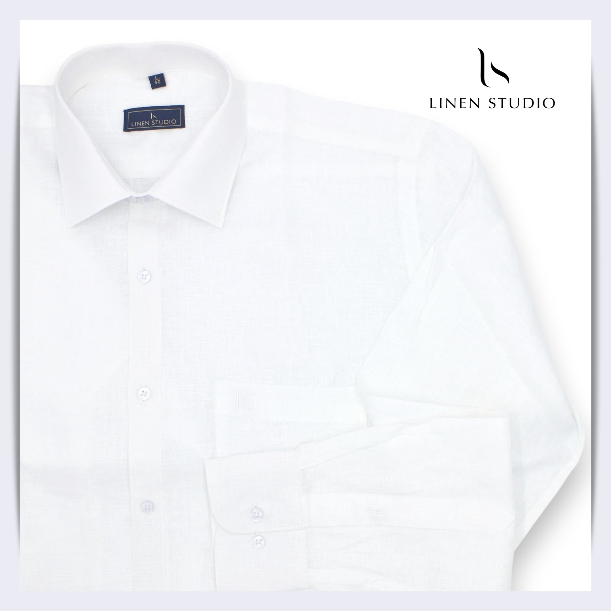 70 Lea White Readymade Pure Linen Shirt - Linen Studio