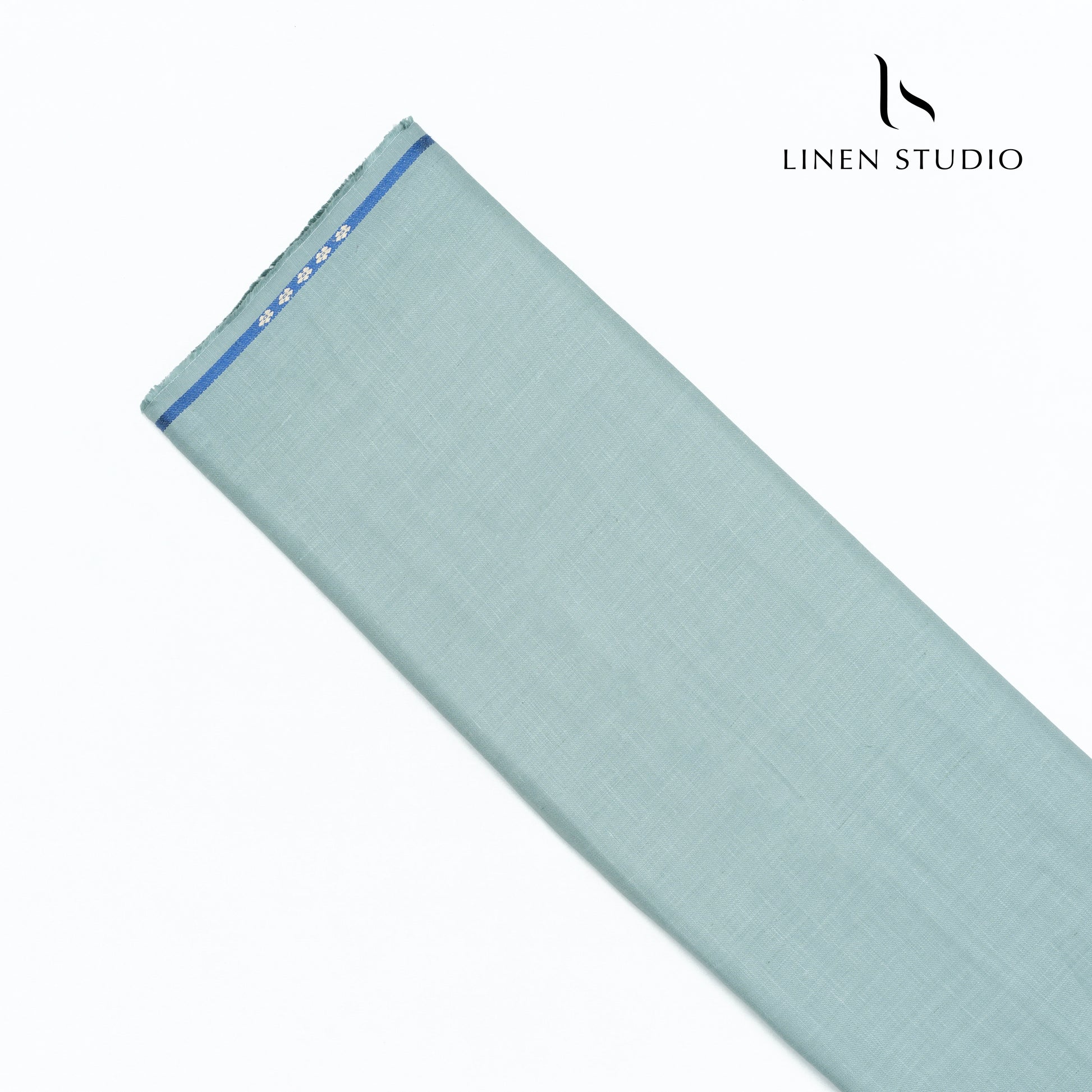 Premium Pure Linen Suiting by Linen Vogue - Turquoise - Linen Studio