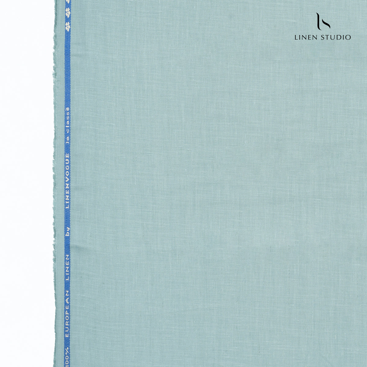 Multong Linen Premium Pure Linen Suiting by Linen Vogue - Turquoise (Last Few Mtrs ...