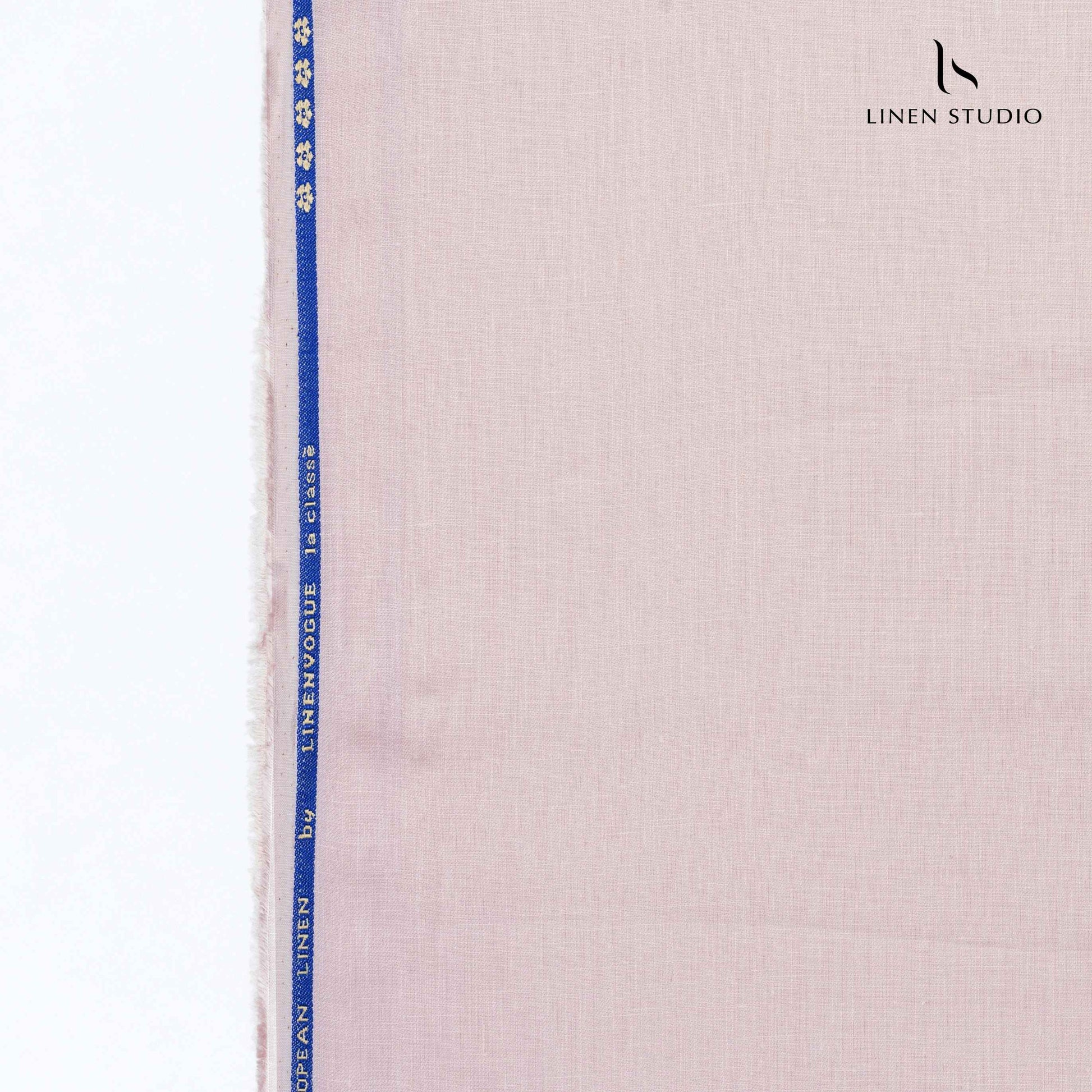 Premium Pure Linen Suiting by Linen Vogue - Baby Pink - Linen Studio