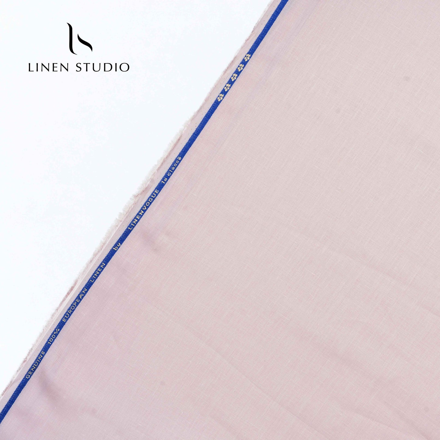 Premium Pure Linen Suiting by Linen Vogue - Baby Pink - Linen Studio