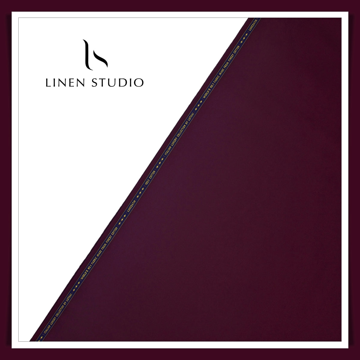 1.00 MTR SHIRTING - FINEST LUXURY COTTON BY LUTHAI EB 107 (FLAT RATE)