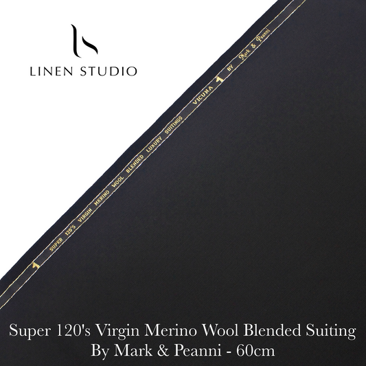 60 Cm Suiting Fabric  - END BIT (70%) - Linen Studio