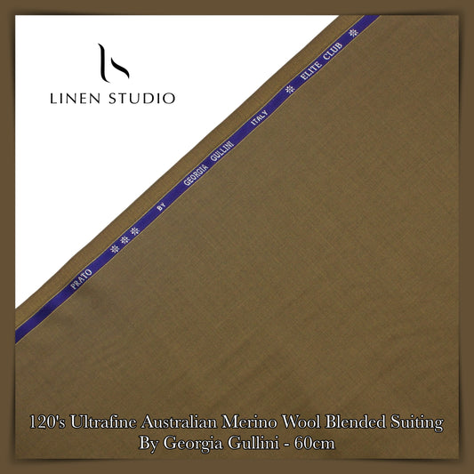 60 Cm Suiting Fabric  - END BIT (70%) - Linen Studio