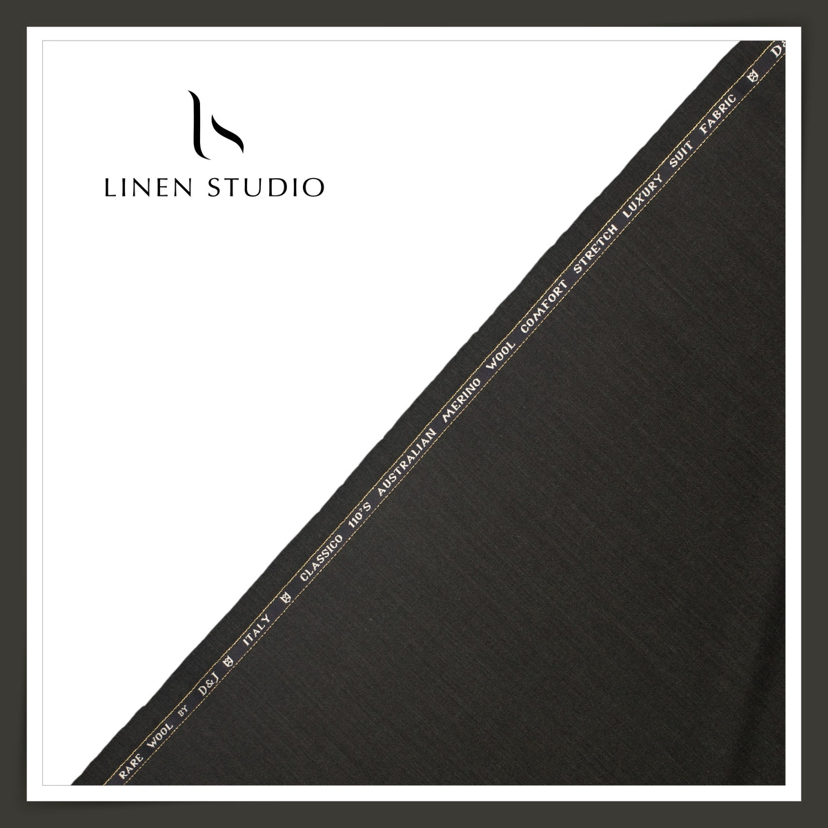 90 CM SUITING - SUPER 110'S AUSTRALIAN MERINO WOOL BY D&J EB 104 (FLAT RATE)