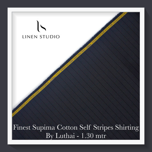 1.30 mtr Shirting Fabric - END BIT (30%) - Linen Studio