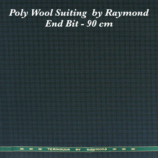 90 Cm Raymond Poly Wool Suiting - END BIT (50%) - Linen Studio