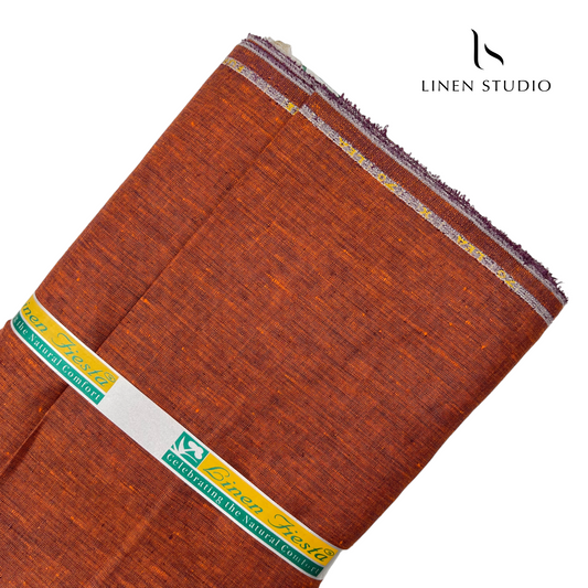 70 Lea Brick Pure Linen - Linen Studio