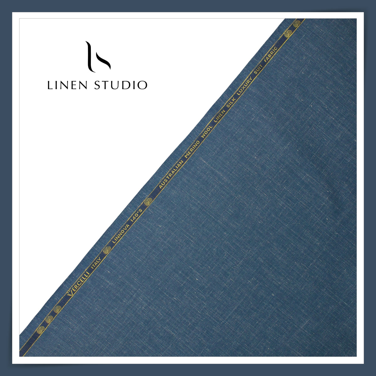 80 CM SUITING - LINNOVA 140'S AUSTRALIAN MERINO WOOL/LINEN/SILK BY VERCELLI EB 106  (FLAT RATE)