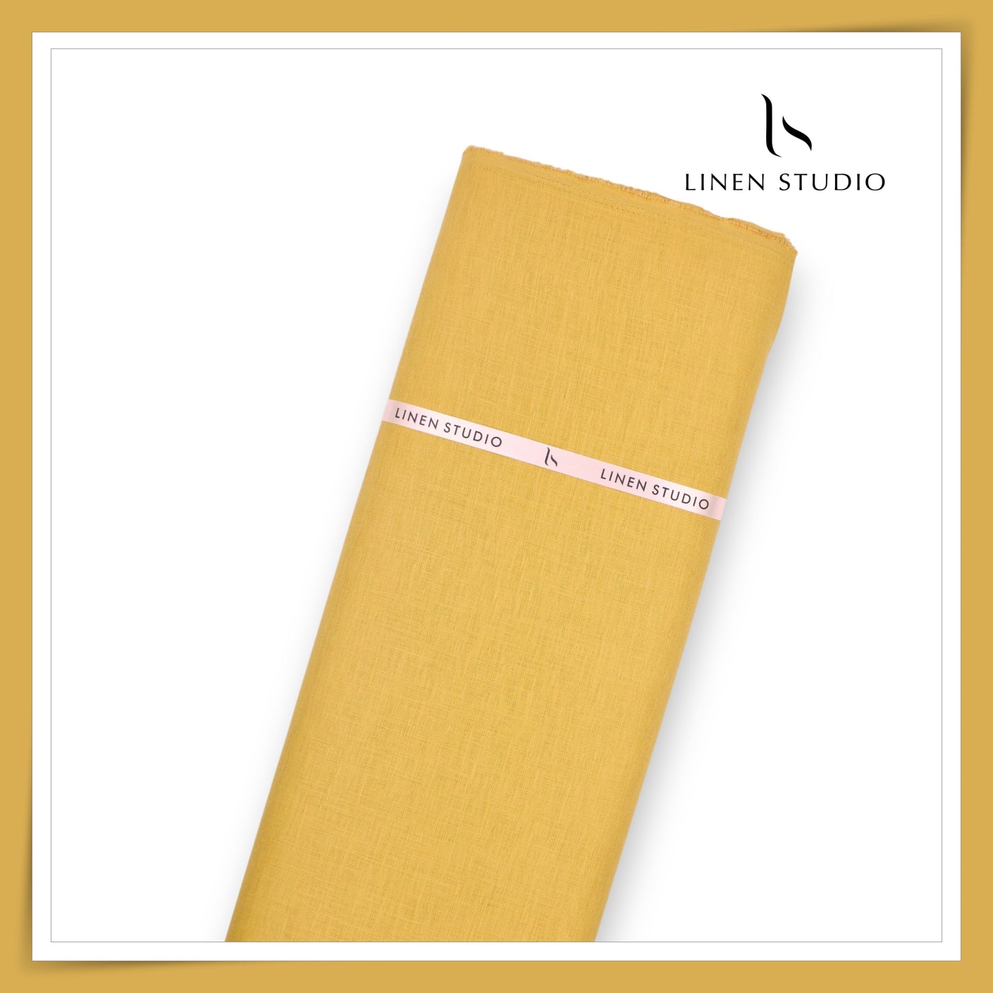 Linen Studio 60 Lea Pure Linen Shirting - Gold Sheen (50% SALE) (NEW)
